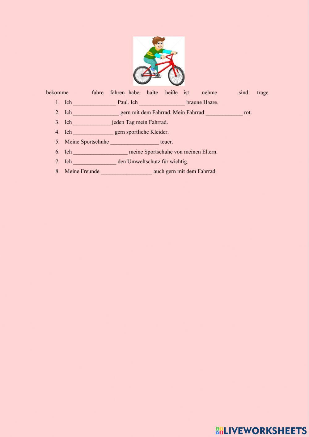 Konjugation der Verben