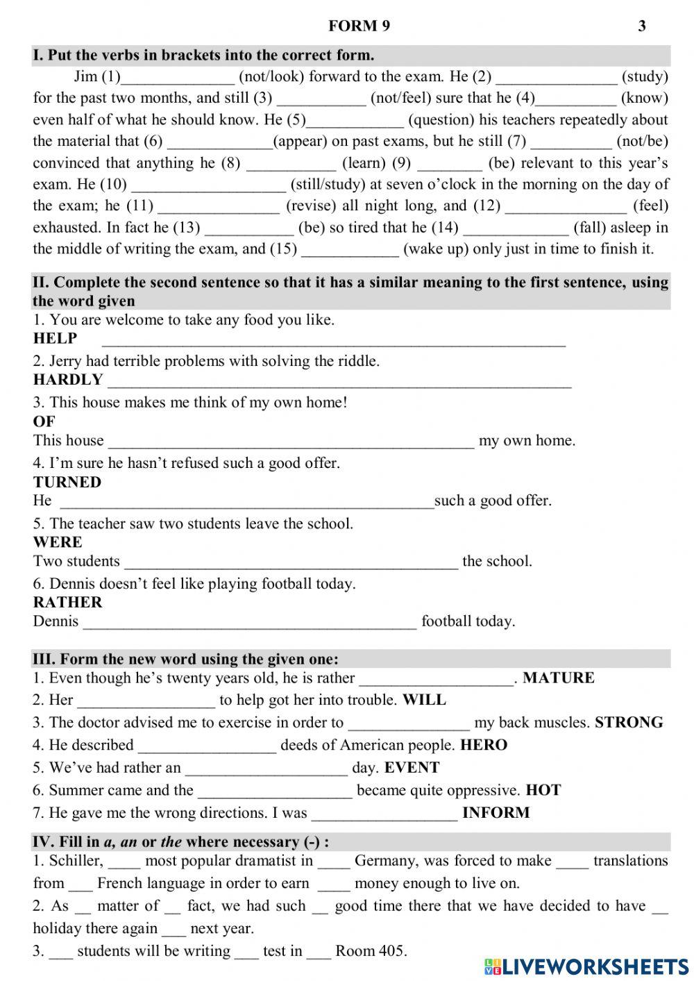 Олимпиада 4 form 9