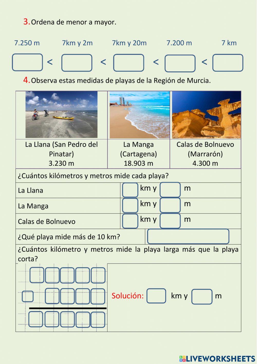 Medidas de longitud - El kilómetro
