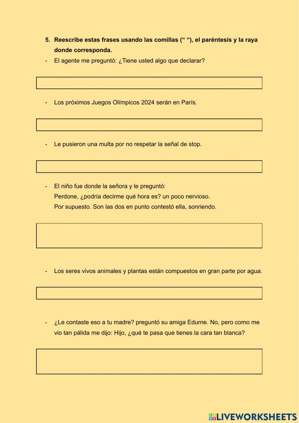 Lengua de España y otros signos ortográficos