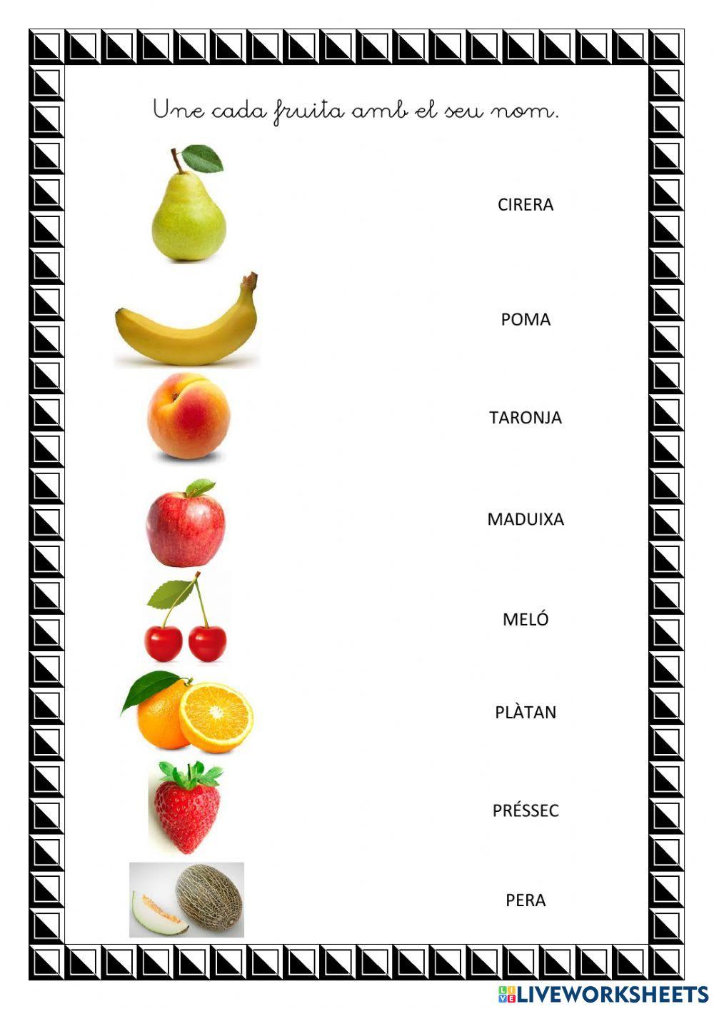 Fitxes fruites en català