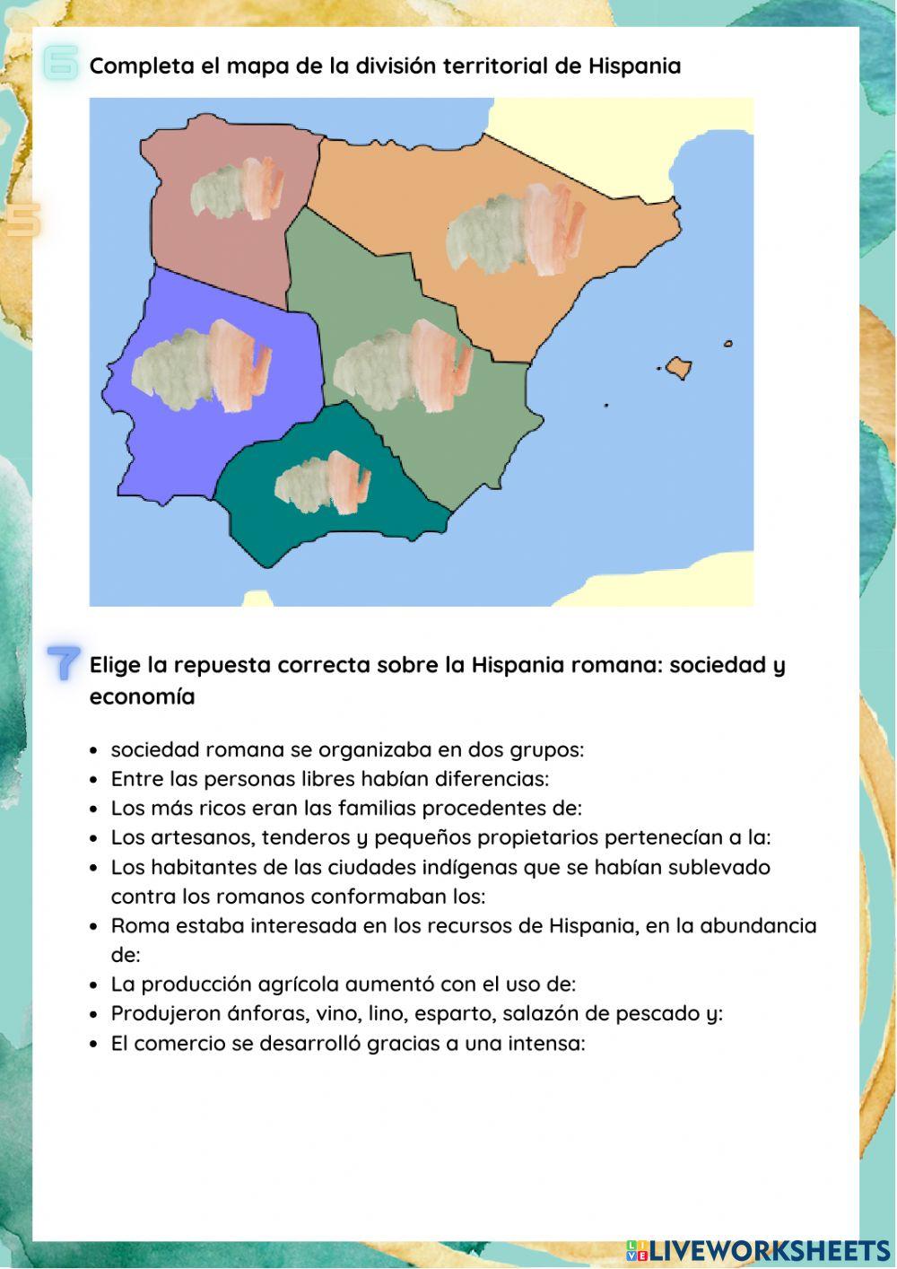 El territorio de España y Andalucía en la antiguedad