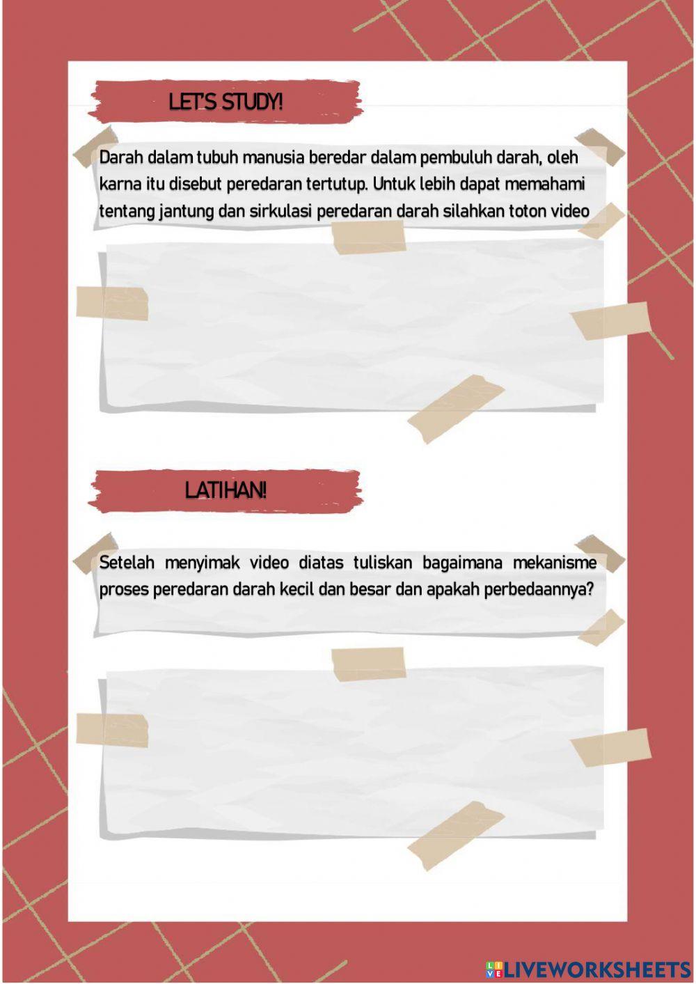 LKPD biologi kelas XI proses peredaran darah