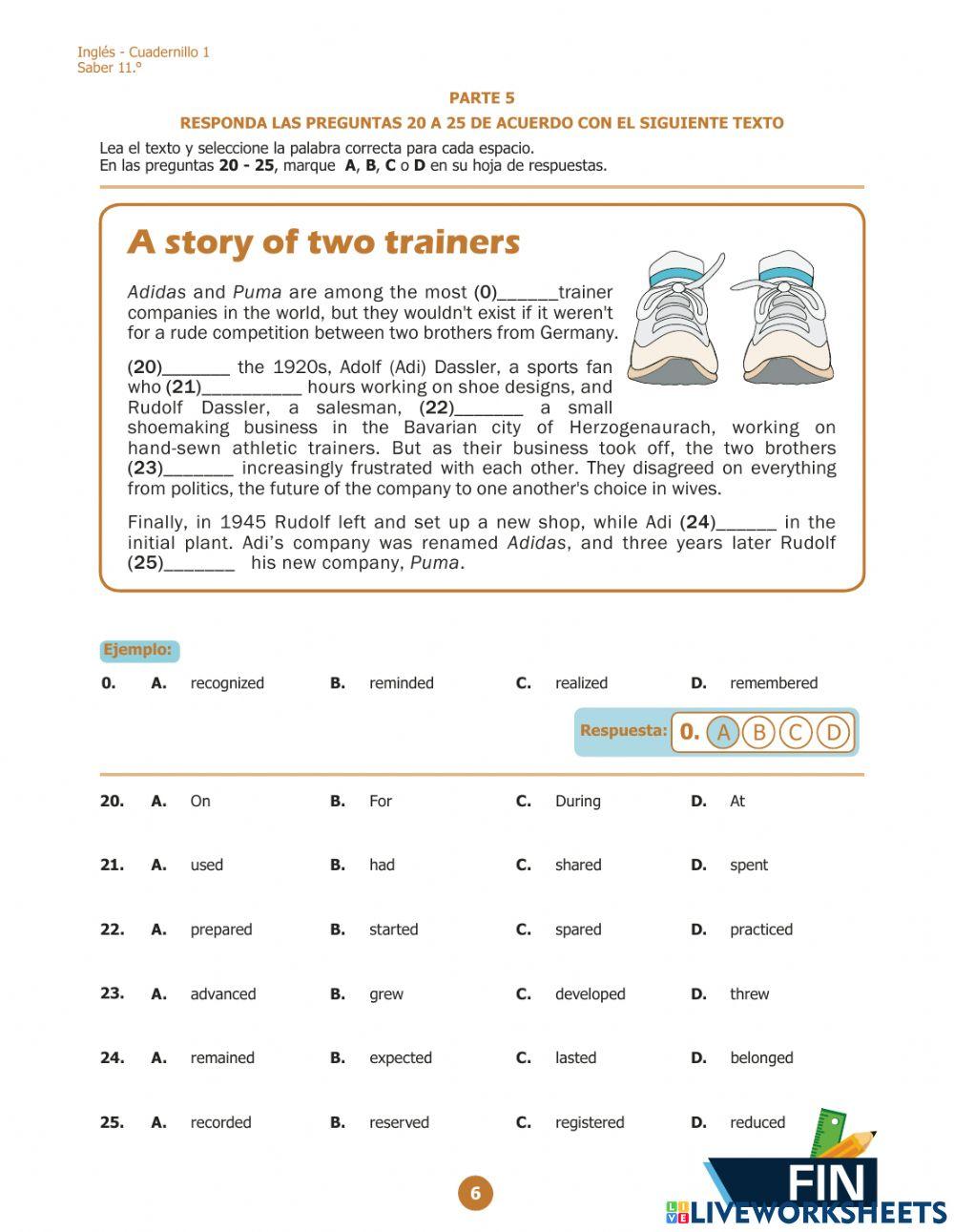 Pruebas Saber 11 Inglés