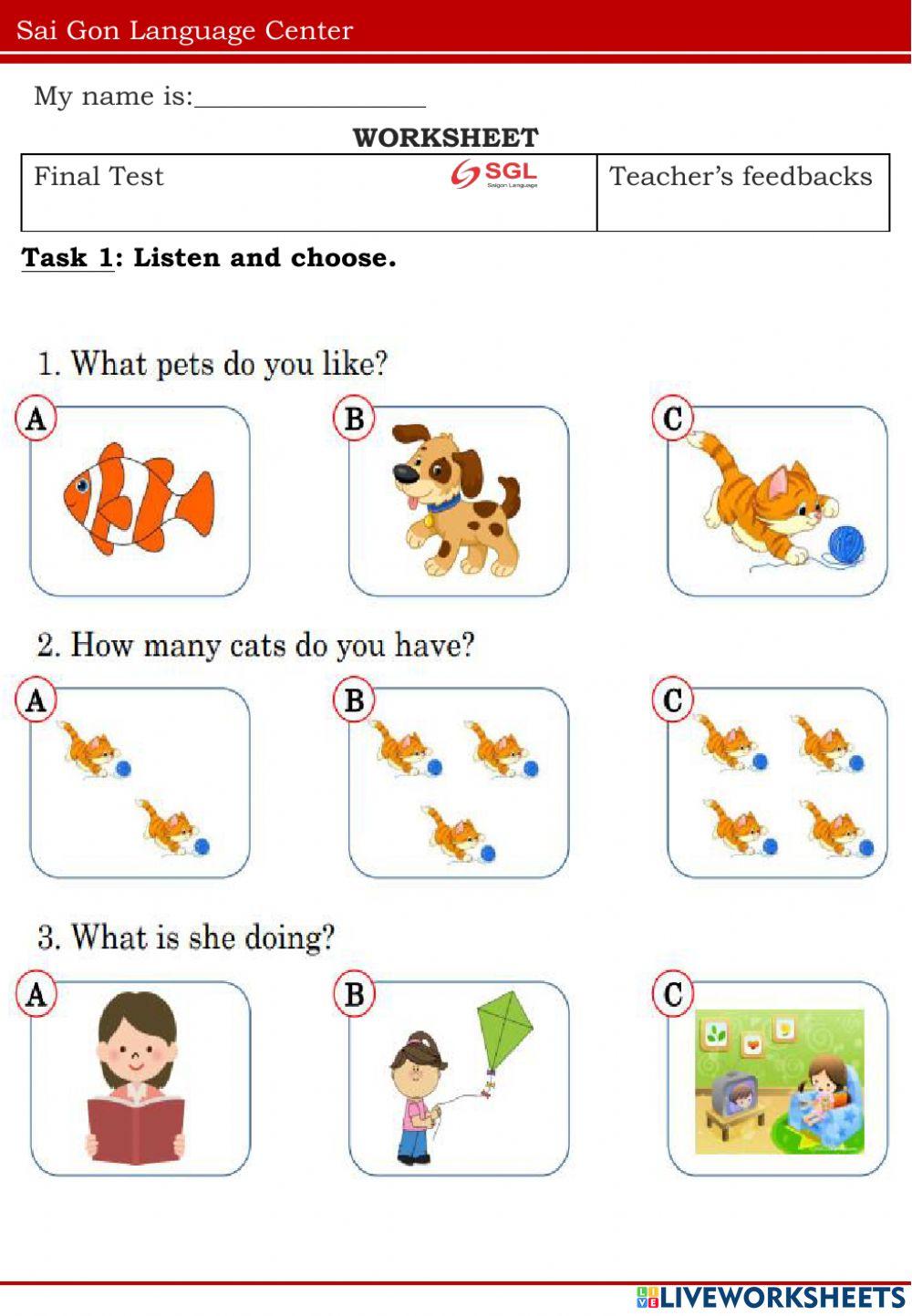 Ôn thi học kỳ 2 lớp 3