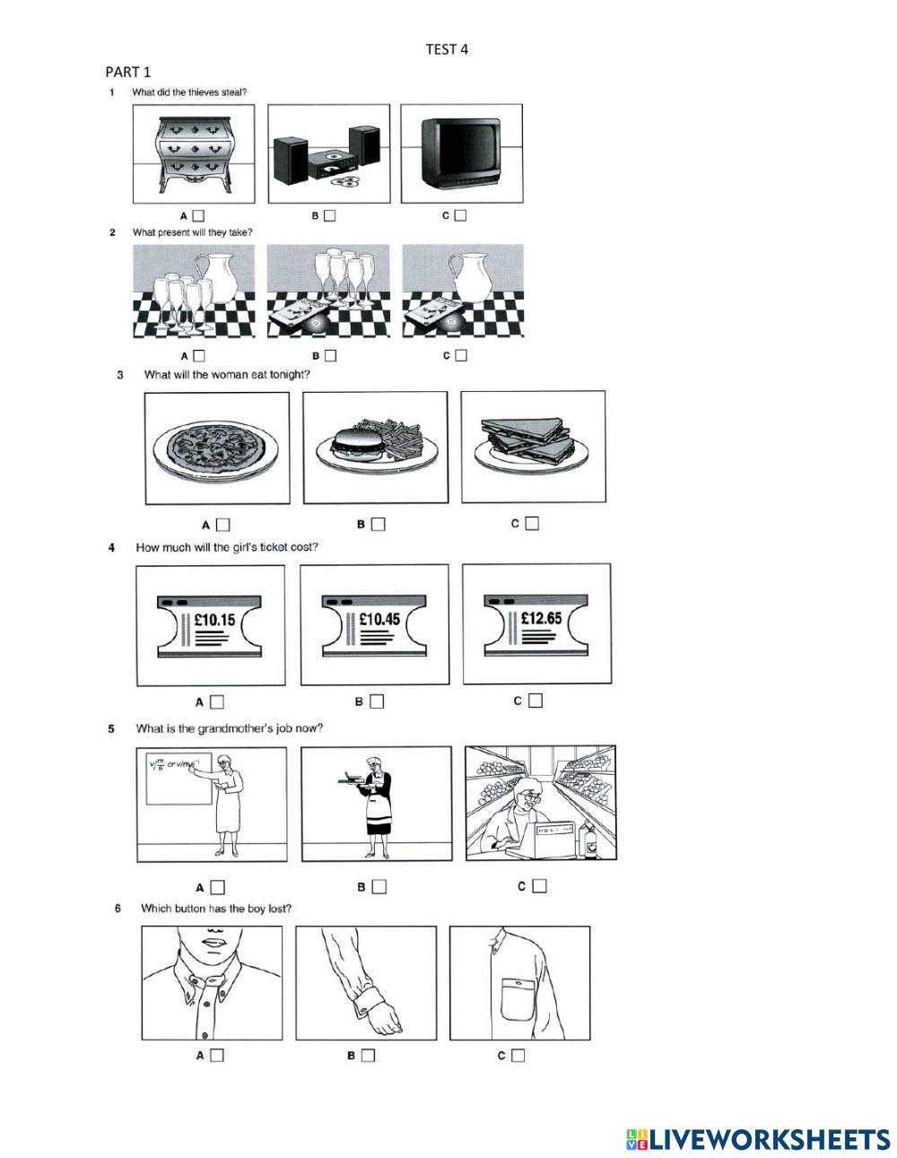 pet 6 test 4