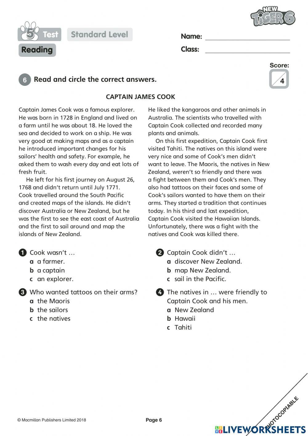 english 6 Unit 5 test