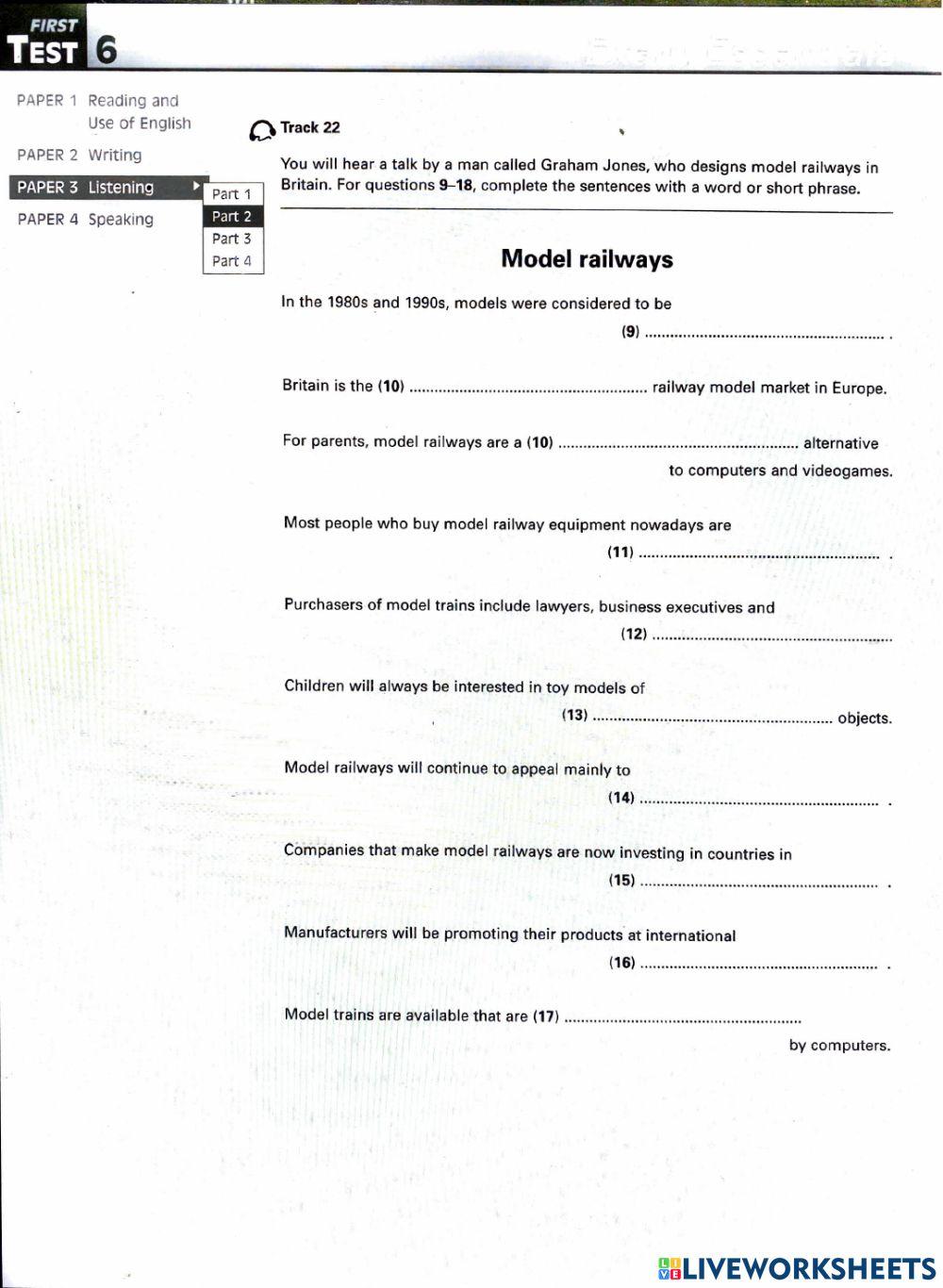 First exam essentials t6 listening