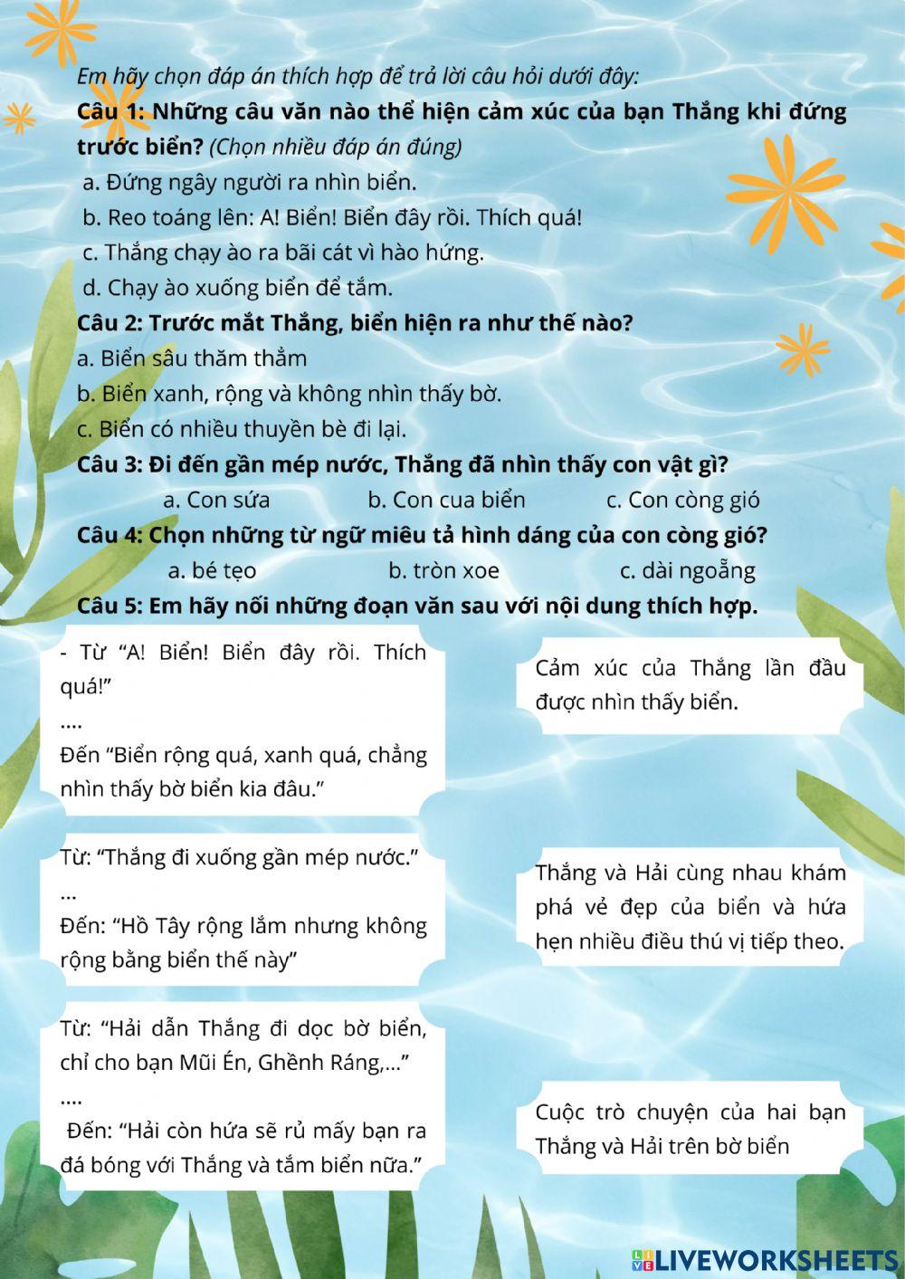 Lần đầu ra biển