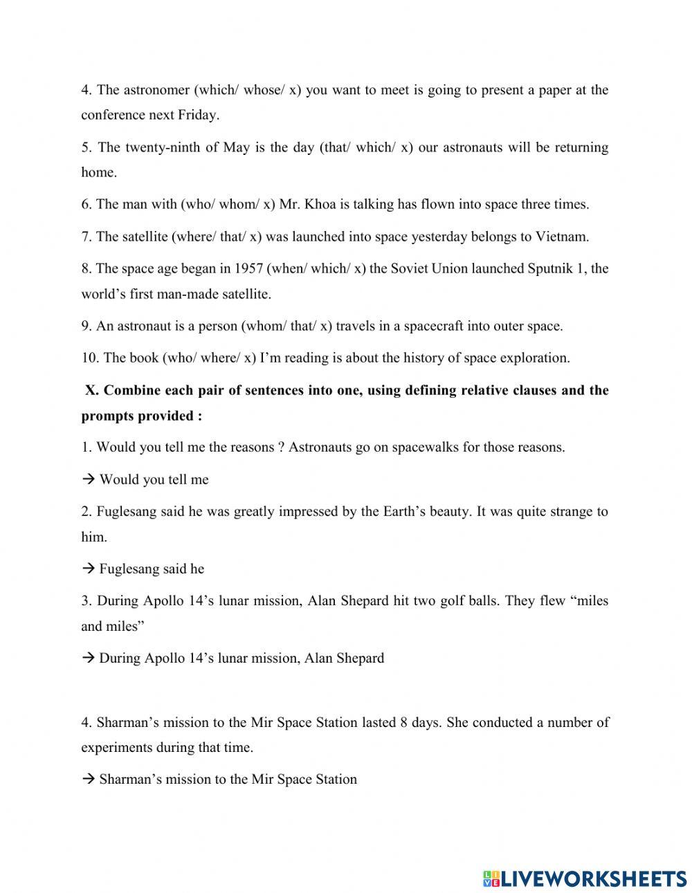 Practice test - UNIT 10 - PART 2