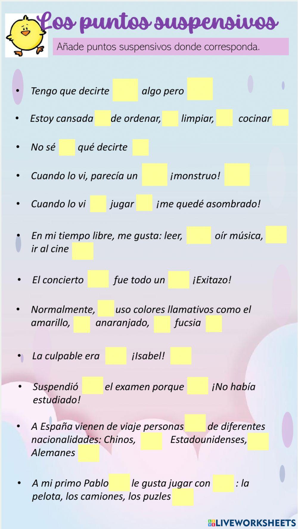 Los puntos suspensivos