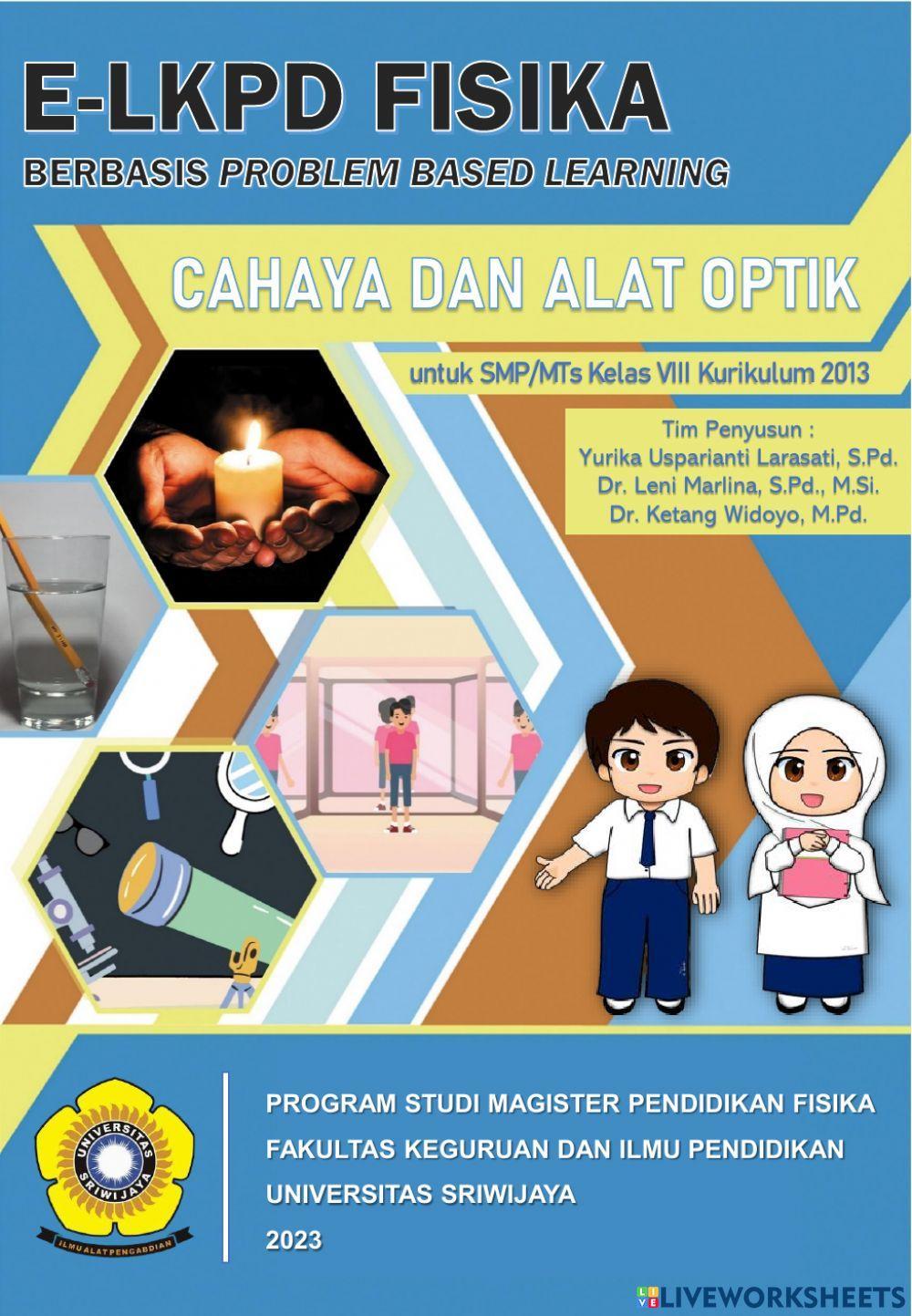 E-LKPD Fisika Berbasis PBL - Kegiatan 3 - Pembentukan Bayangan pada Cermin Cekung