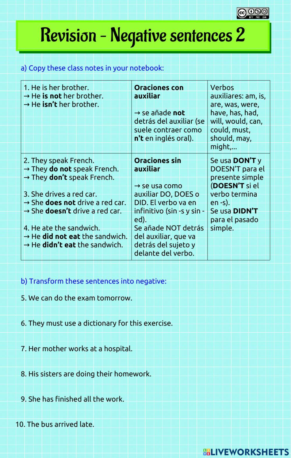 Revision - negative 2 Revision - negative 2