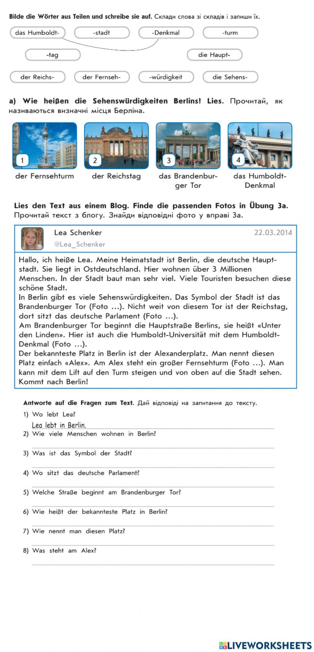 Berlin larysa17 Live Worksheets