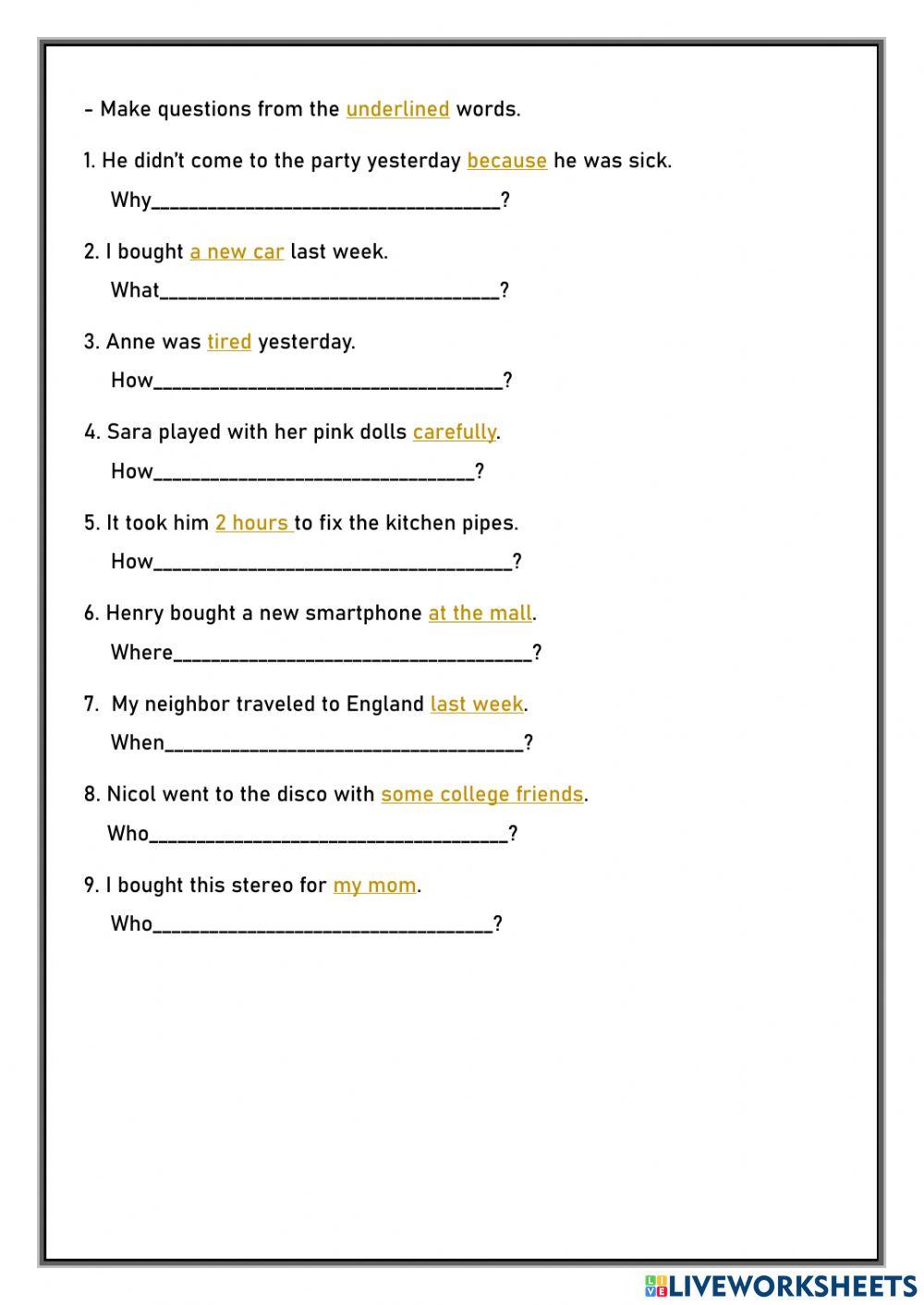Simple Past - General Review
