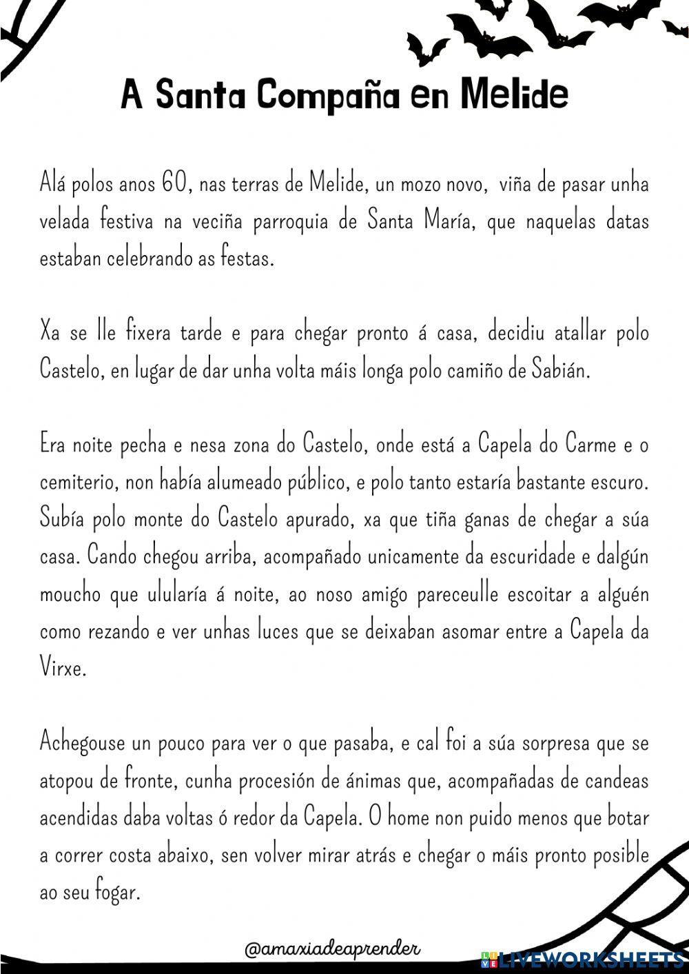 A Santa Compaña en Melide