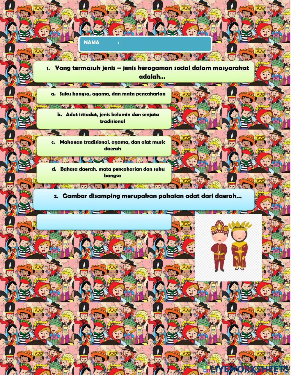 Keragaman Sosial Budaya Masyarakat Indonesia