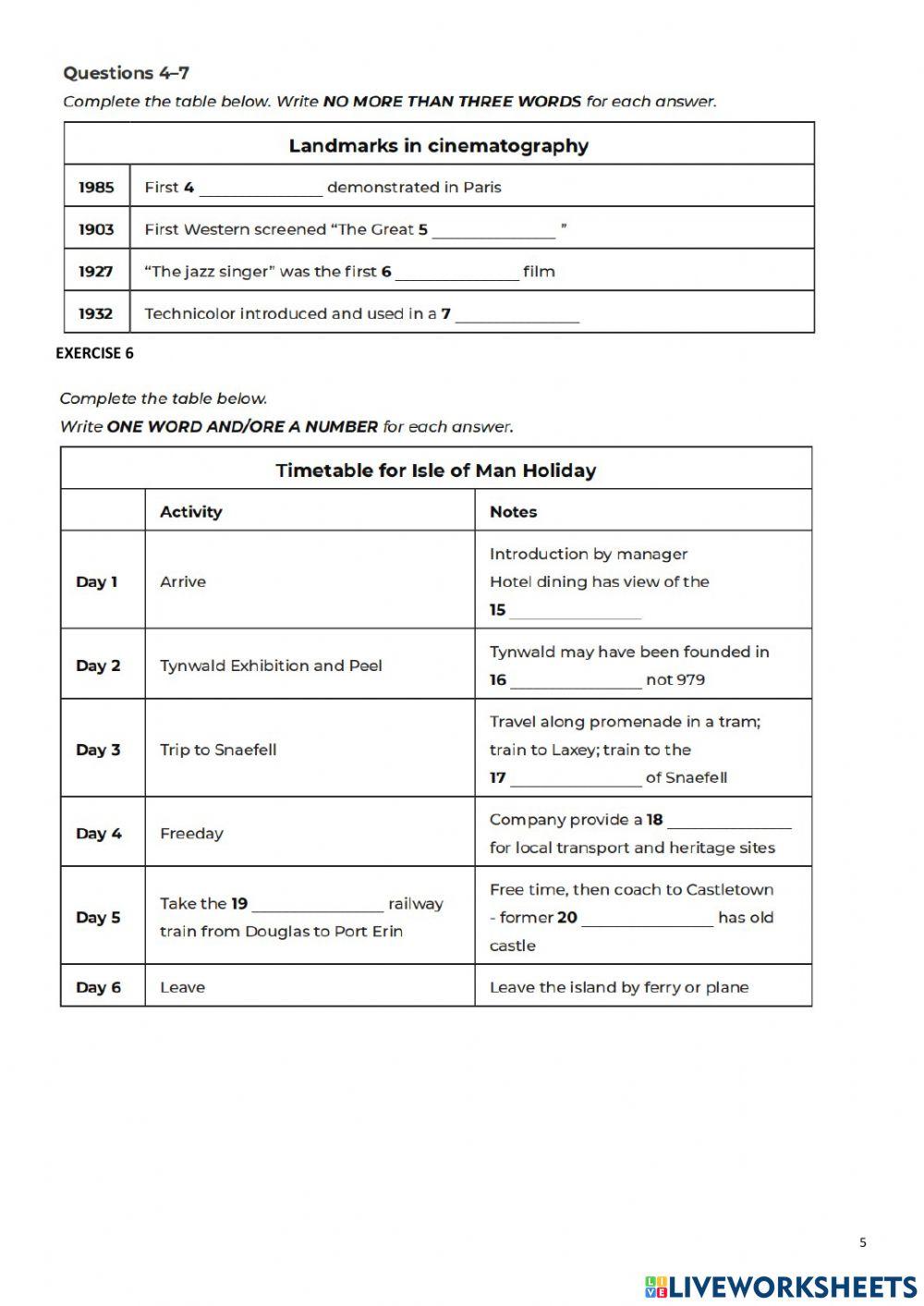 L2 (table completion)