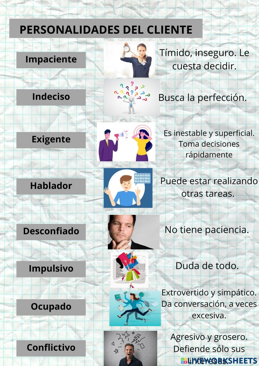 Vocabulario clientes (II)