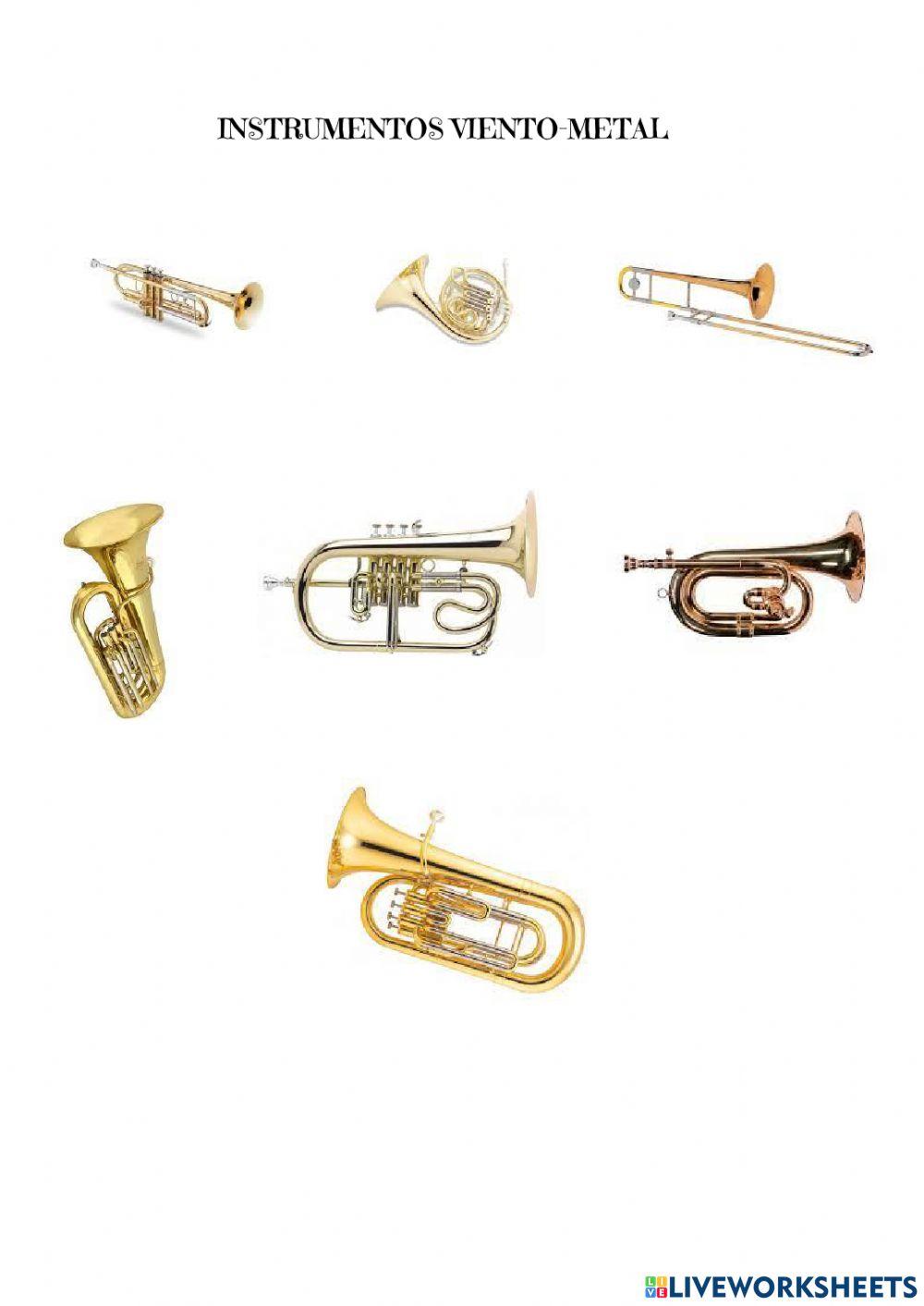 Instrumentos musicales viento-metal