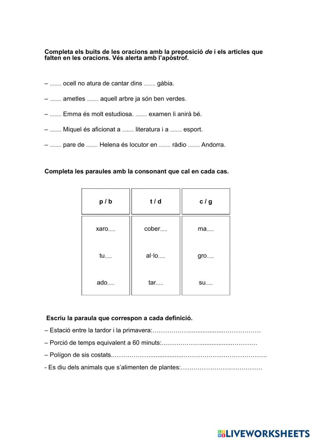 Prova Ortografia UD6