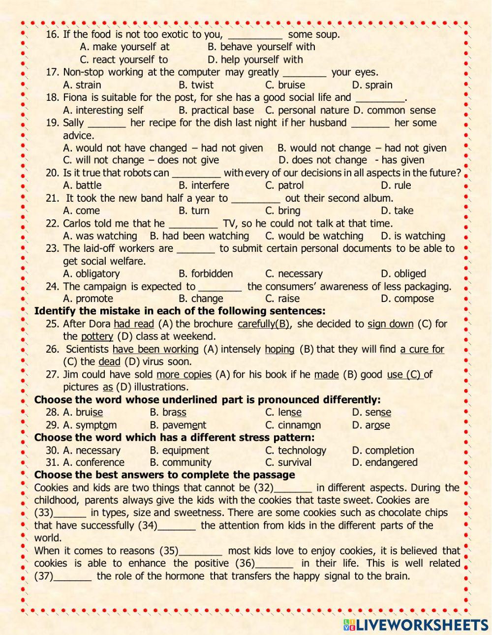 E11 - LHP - 2nd Semester Exam - no.232- 22-23