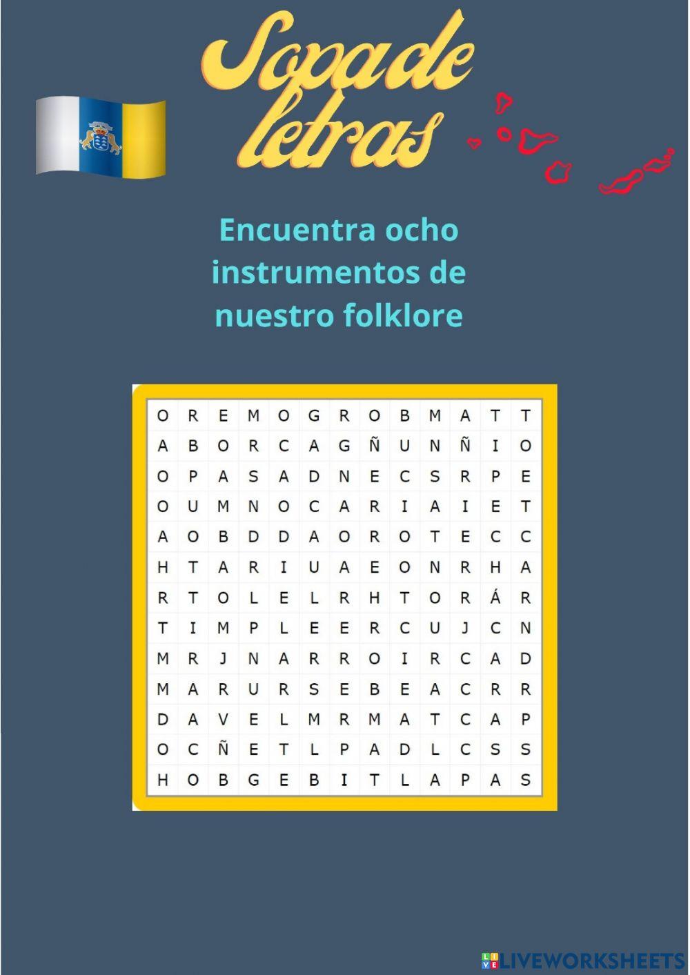 Instrumentos musicales folklore canario