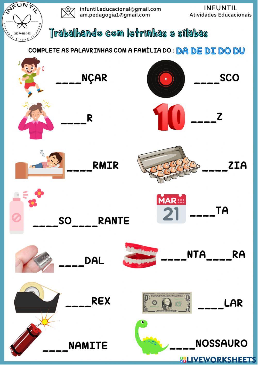 Complete com da de di do du