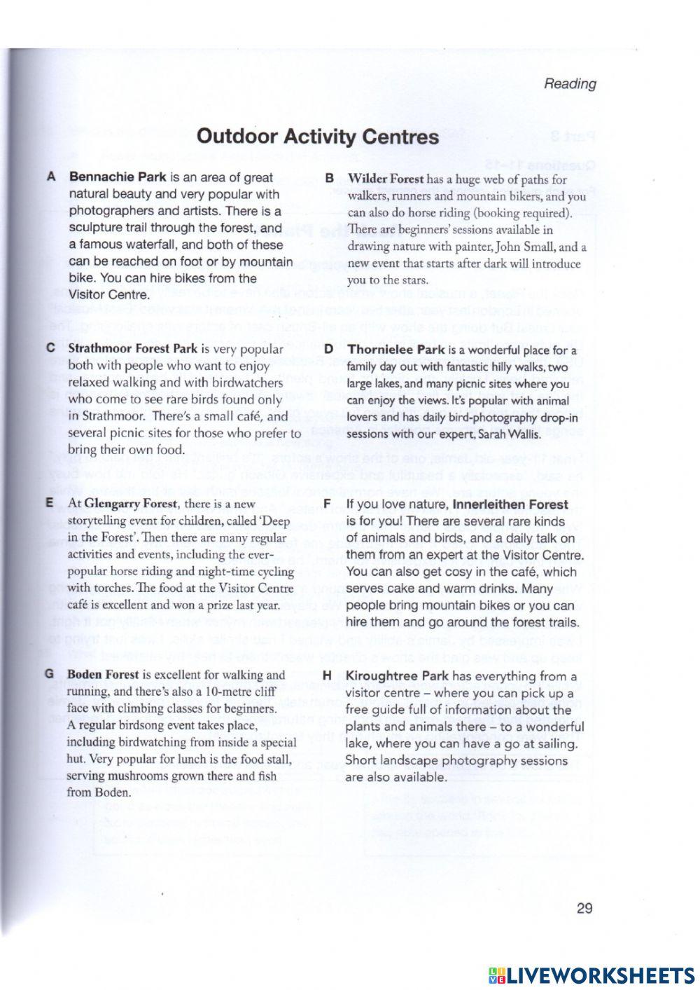 Mock Exam 2- Reading Pet