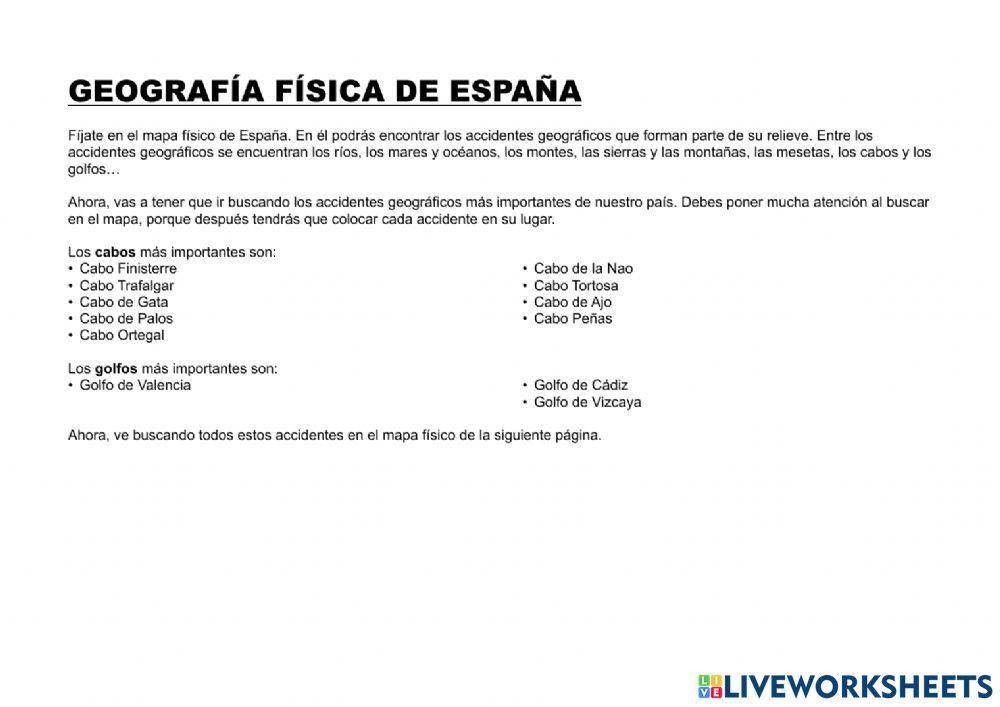 Golfos y cabos de España