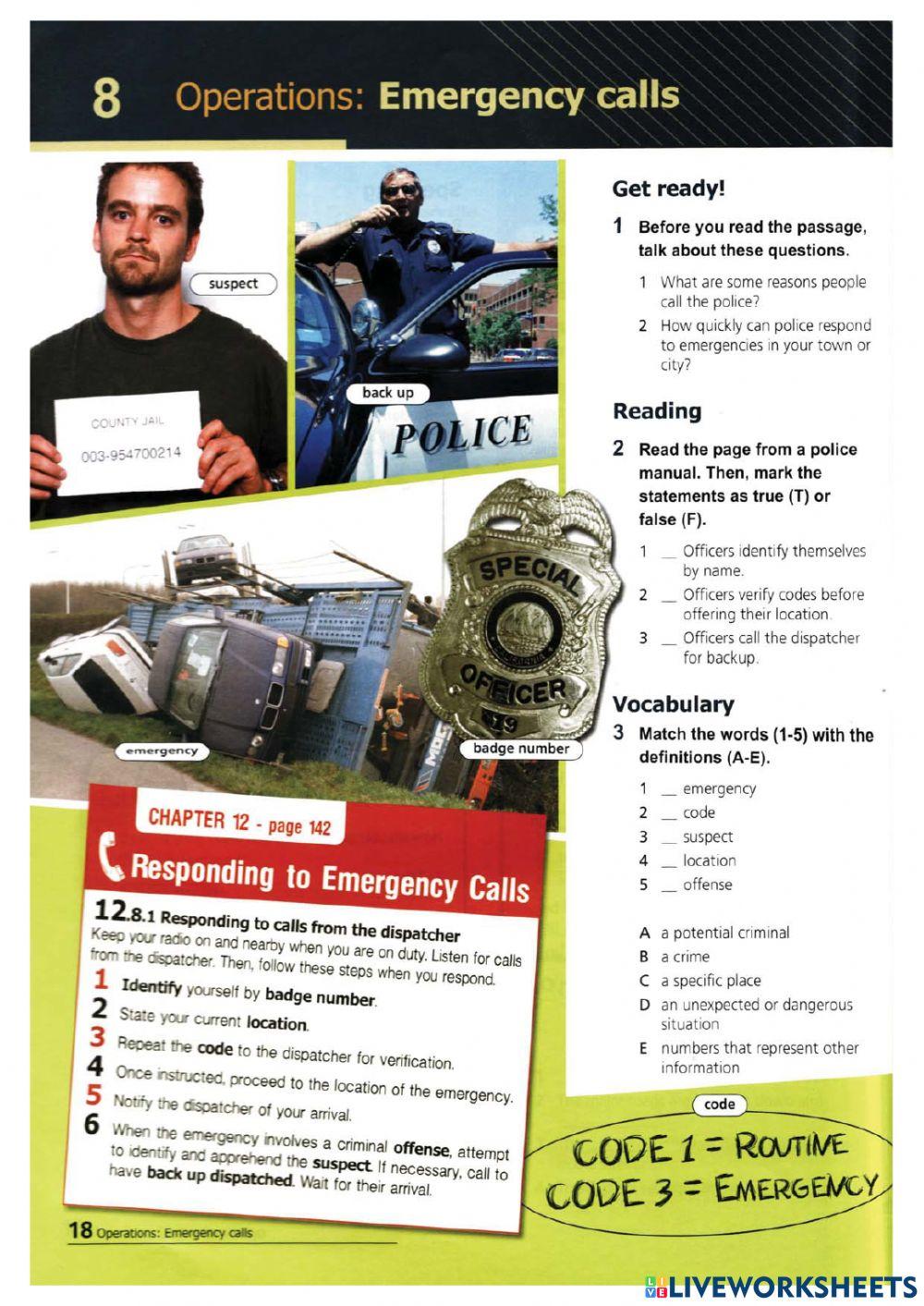 8 Emergency call