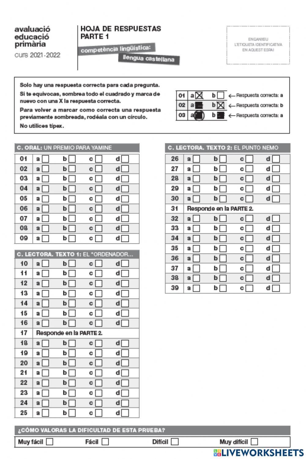 Competencia bàsica - castellà