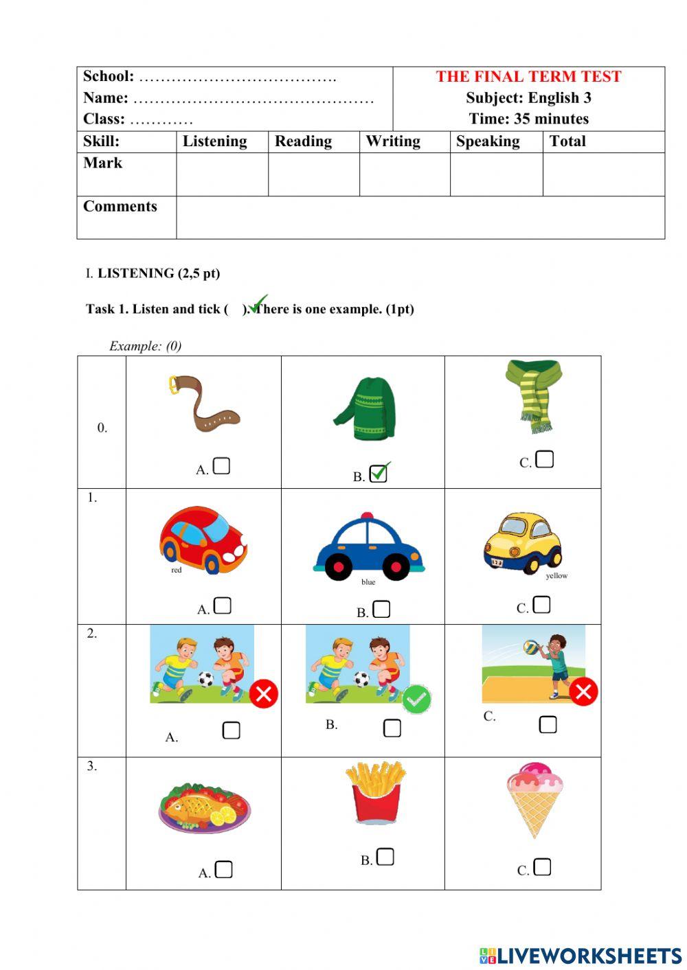 smart start 3. test 3