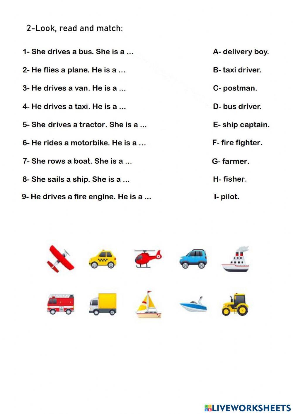 People at work and Transport