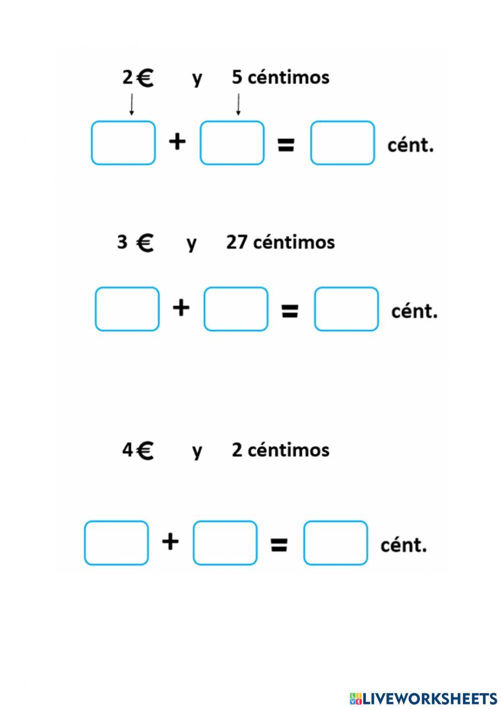 Cuántos céntimos son