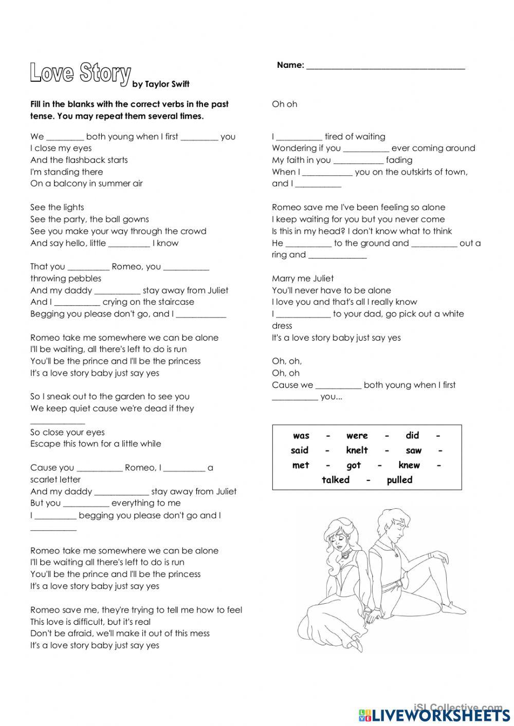 Simple Past: Love Story - Taylor Swift