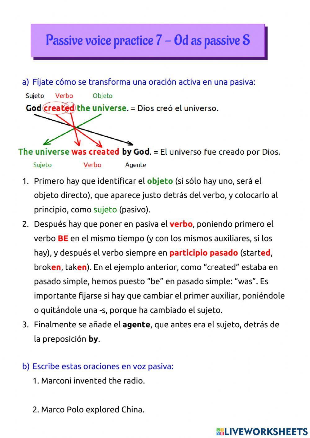 Passive tutorial 7 Passive tutorial 7