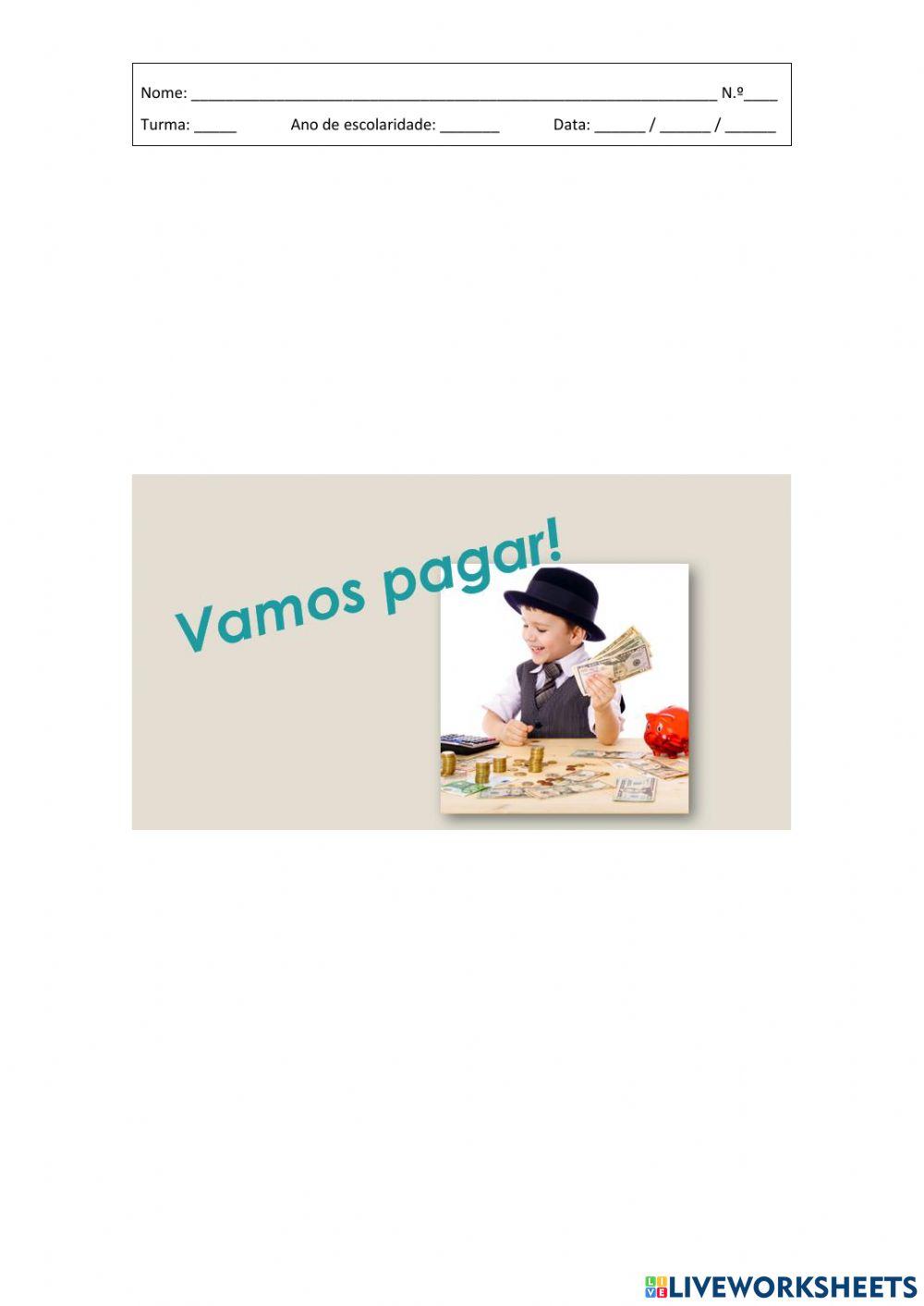 Matemática: dinheiro certo