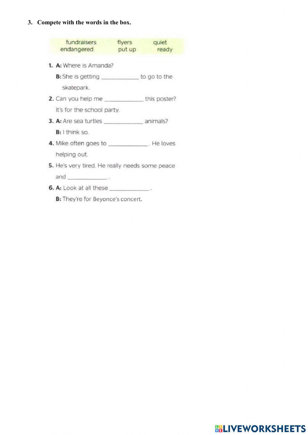 Save the animals (Full blast 1)