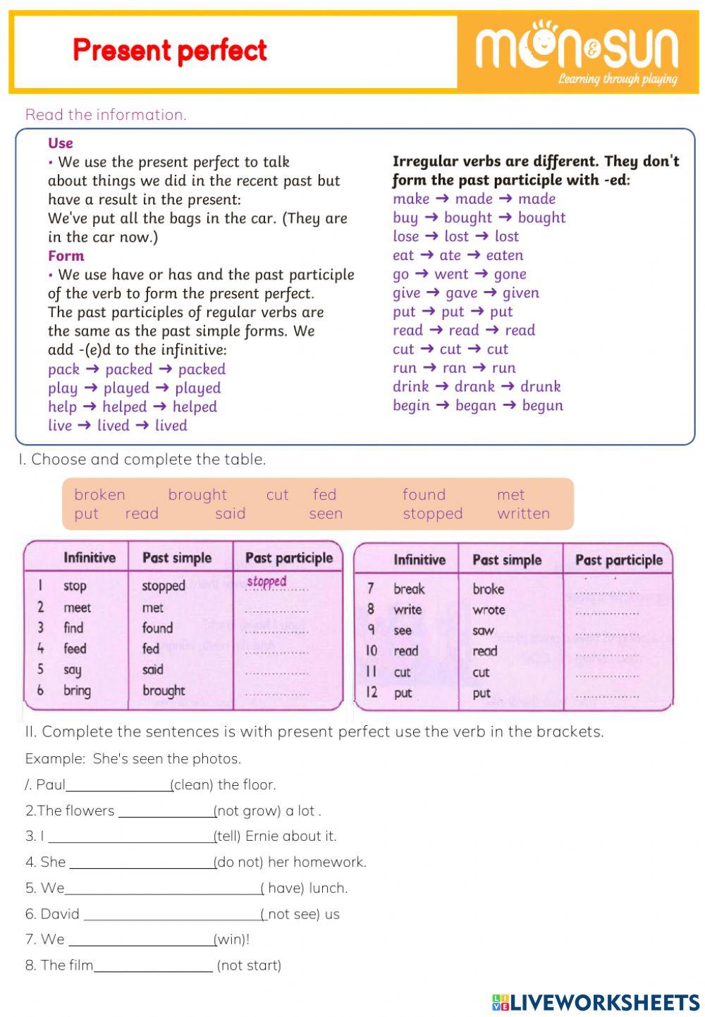 FF4 - Present perfect