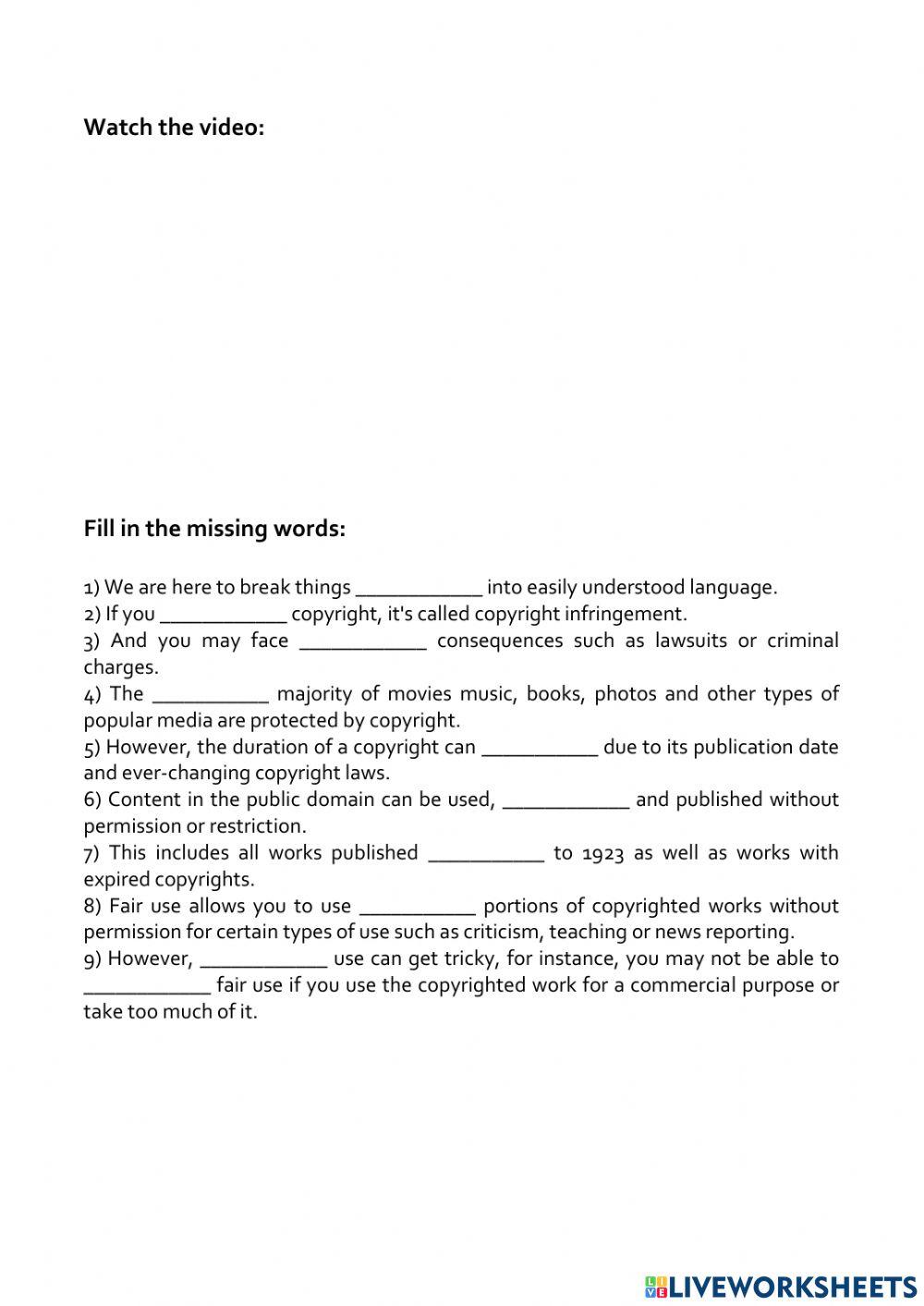 Understanding Copyright, Public Domain, and Fair Use