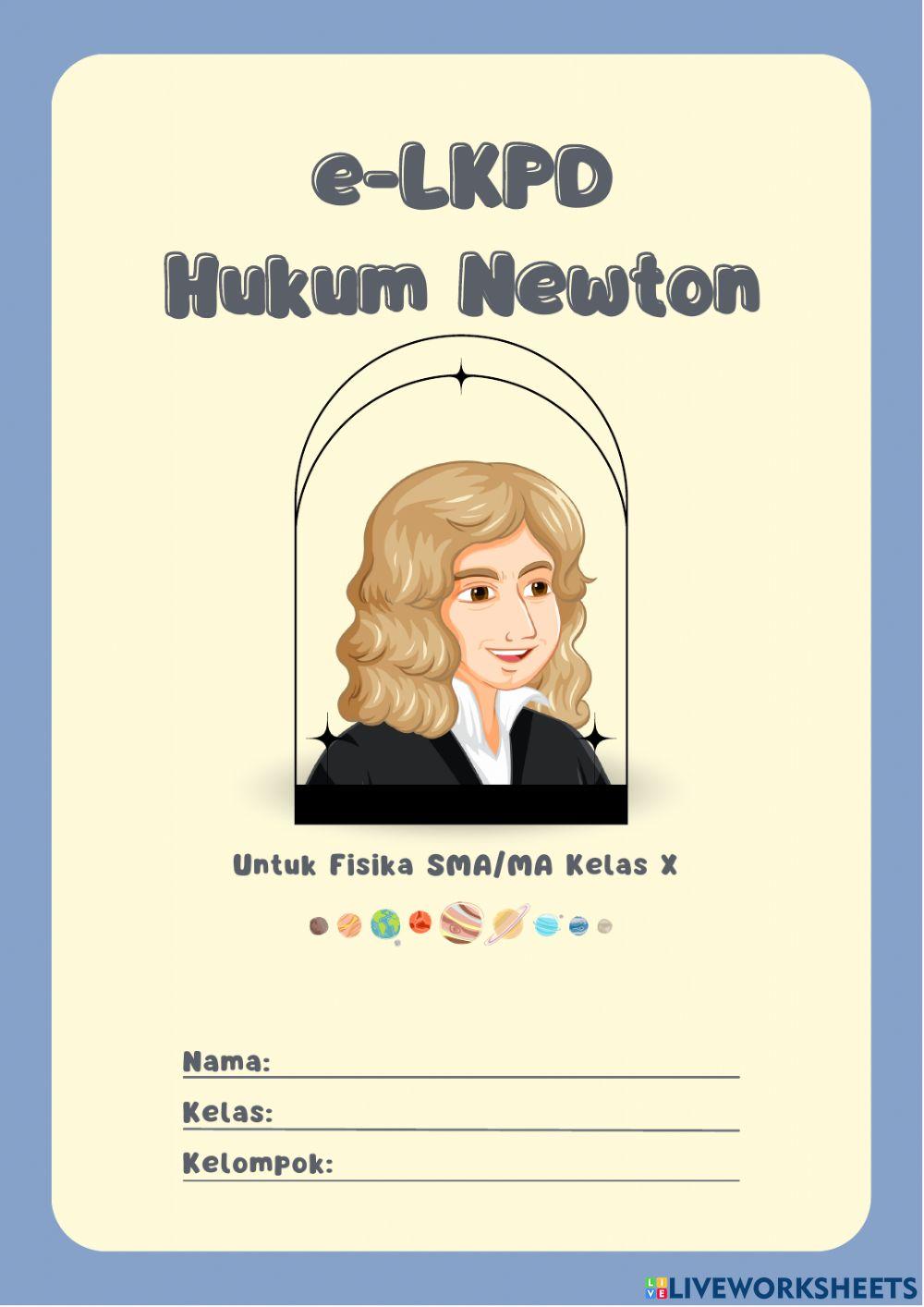 e-LKPD HUKUM NEWTON FISIKA SMA-MA Kelas X