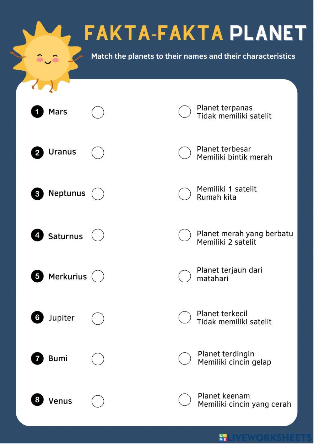 Lembar Kerja Sistem Tata Surya