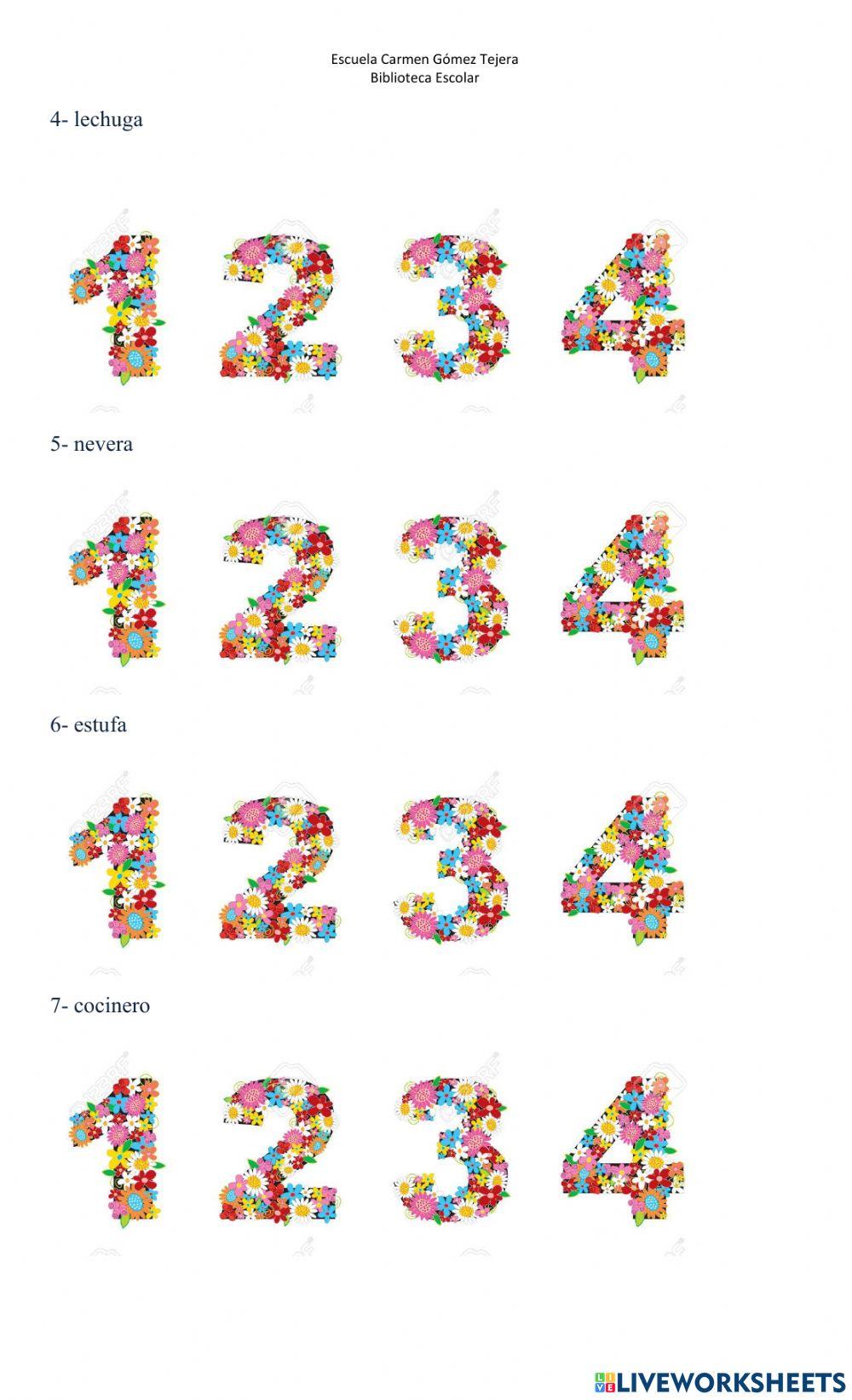 Clasificación de palabras