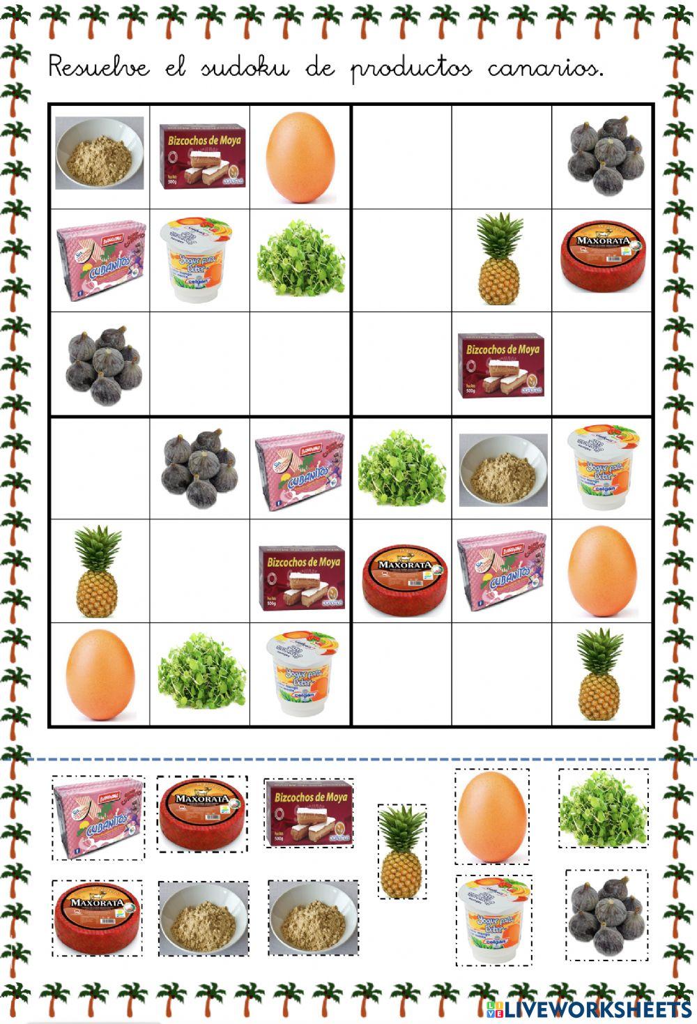 Zudoku productos canarios