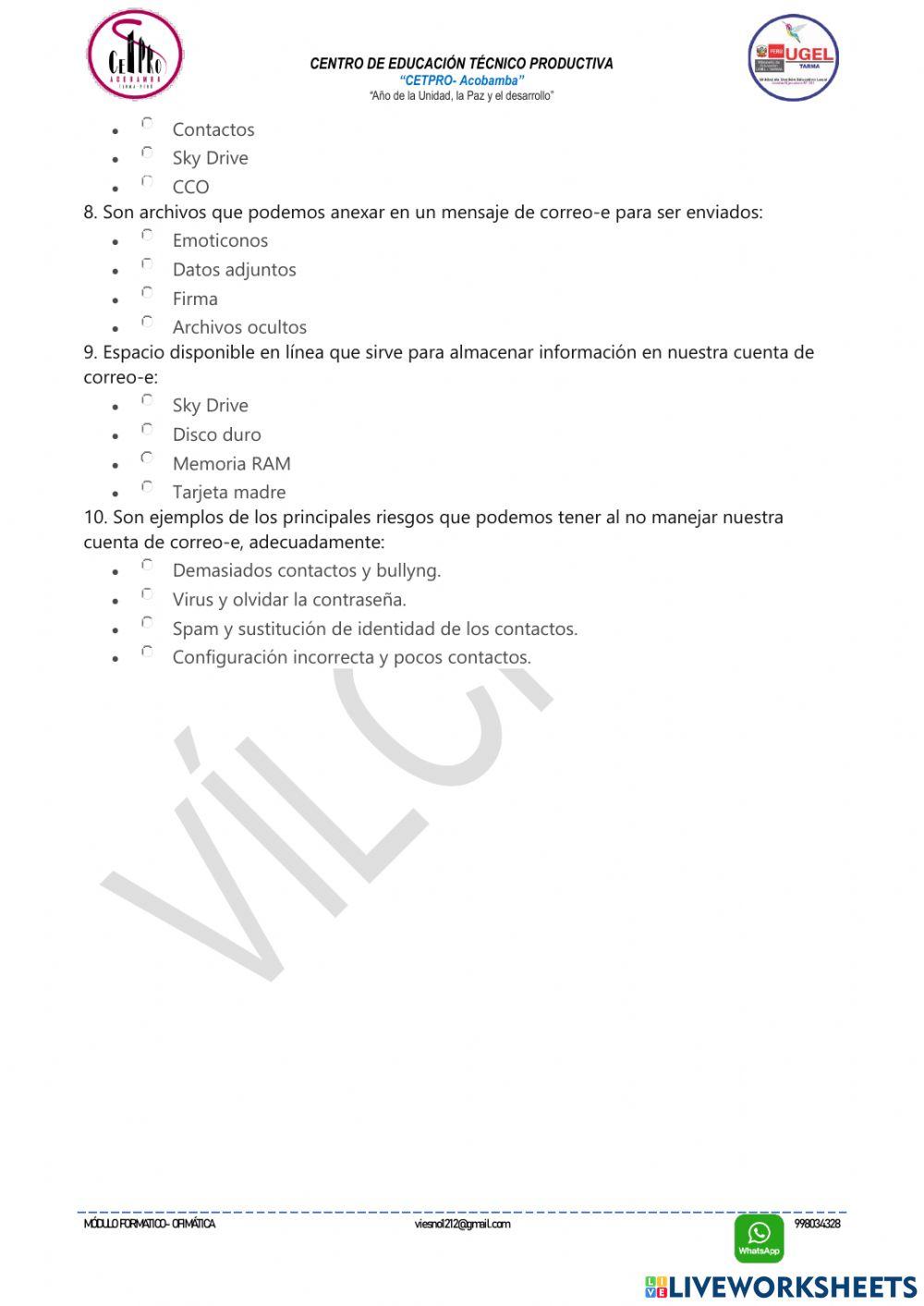 Correos electronicos