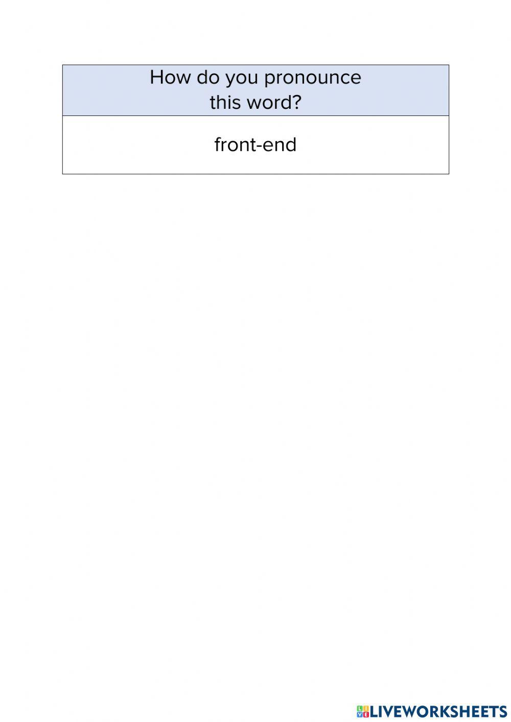 Pronunciation – Linking consonants to vowels
