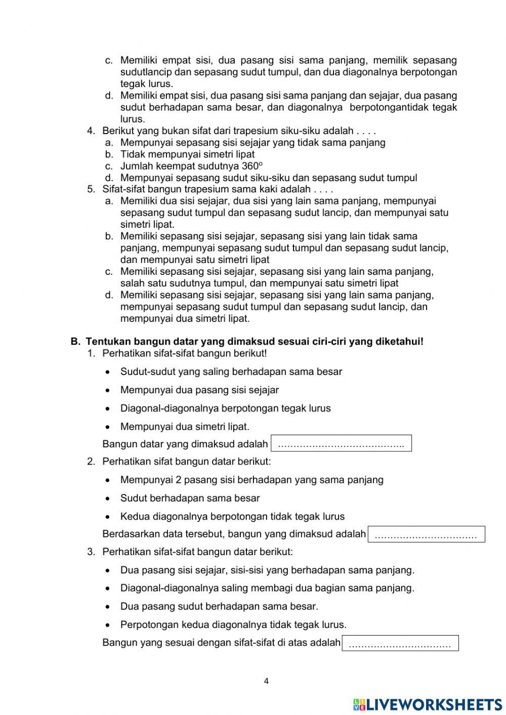 Bangun datar dan pencerminan