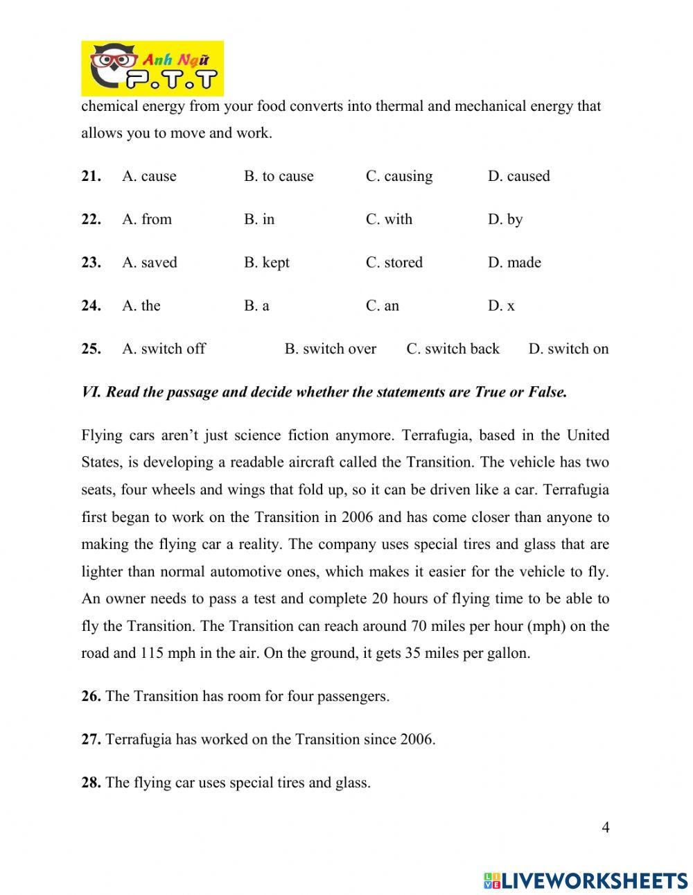 Ta7 semester 2 final test 1