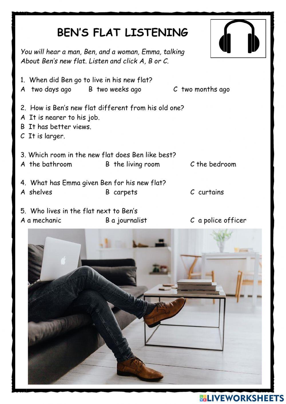 Ben's New Flat Listening